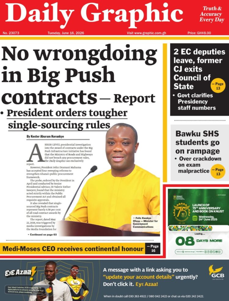 Today’s Front pages: Tuesday, June 16, 2026