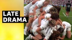 Late try seals dramatic win for England over New Zealand
