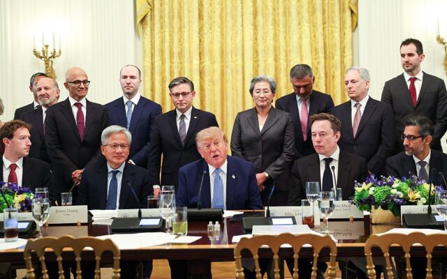 Pledge signed by President Trump and top AI leaders misspells the United States