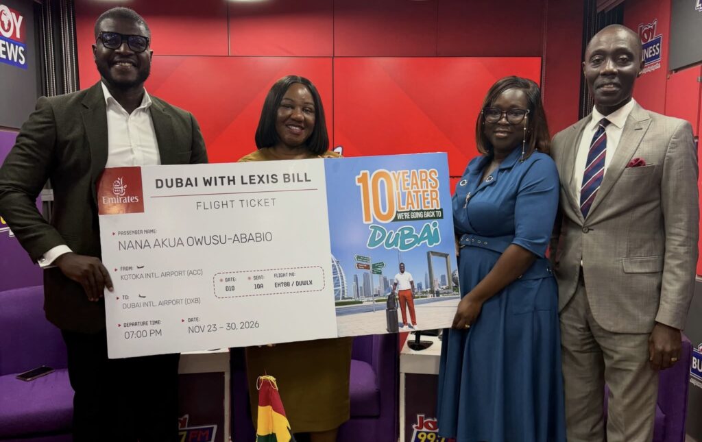 Nana Akua wins Dubai trip as Joy FM, Adansi Travels mark 10 year partnership