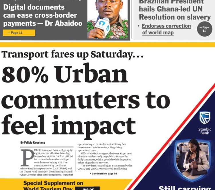 Today’s front pages: Thursday, September 24, 2026