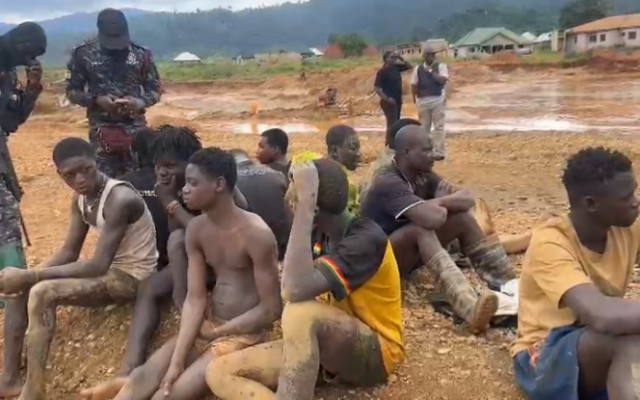 NAIMOS arrests 13 illegal miners in Osino; destroy mining equipment