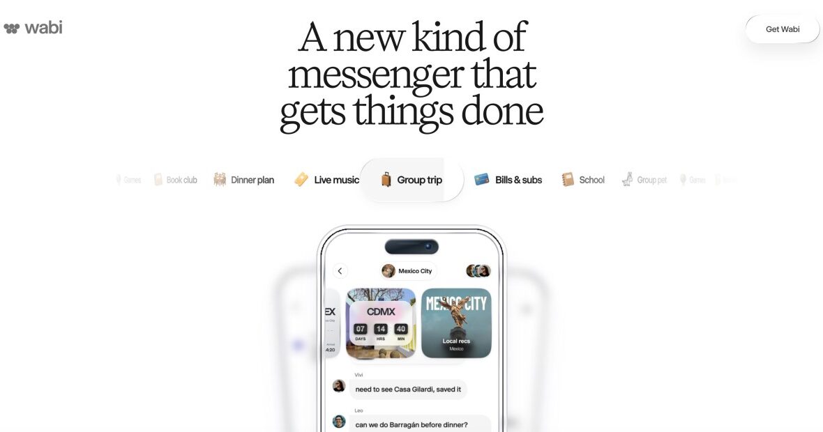 AI powered app maker Wabi pivots to a messaging experience