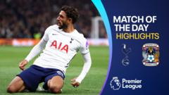 Spurs beat Coventry to earn first league win of the season