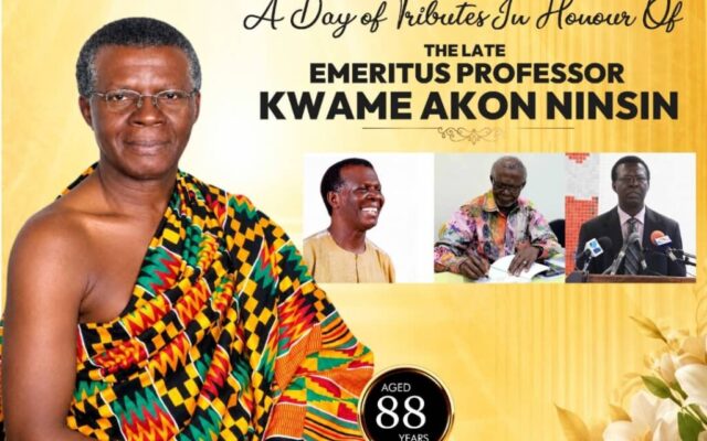 Emeritus Professor Kwame Akon Ninsin: The man who mentored a department
