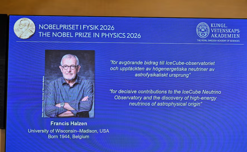Belgian American physicist Francis Halzen wins 2026 Nobel Prize in Physics