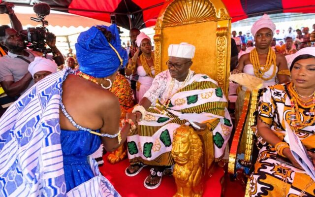 Torgbiga Addo IX sworn in as Paramount Chief of Klikor Traditional Area