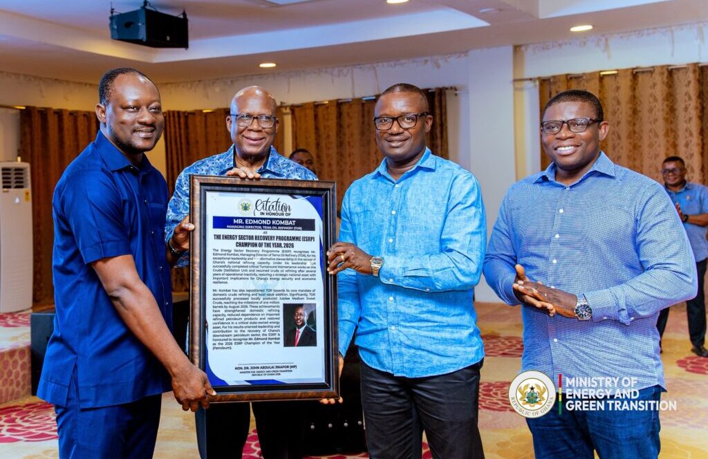 Edmond Kombat named Energy Sector Reform Programme Champion of the Year 2026