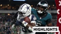 Eagles slump to fifth straight defeat against the Cowboys