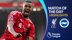 Liverpool earn first league win at Anfield with victory over Brighton