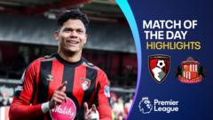 Bournemouth pick up first league victory with win over Sunderland