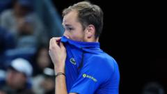 Medvedev defaulted for hitting spectator with ball
