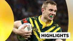 Australia survive scare to beat Fiji and reach World Cup semi finals