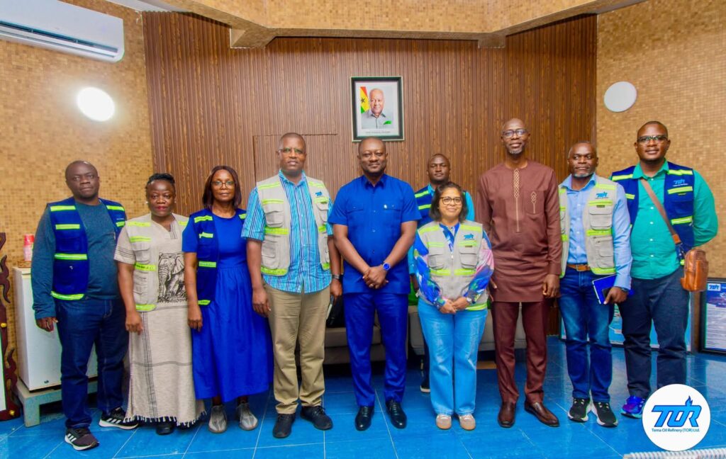 Uganda Revenue Authority delegation visits Tema Oil Refinery to study refining operations