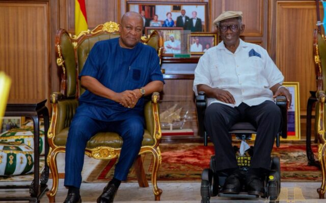 Mahama visits Kufuor to discuss national, global affairs