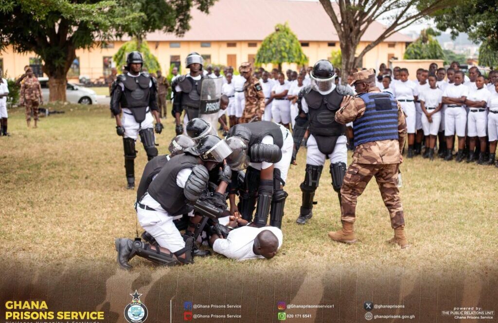 Ghana Prisons Service trains recruits in Cell Extraction Techniques