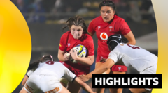 Highlights: Japan 0 17 Wales