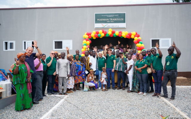 Air Ghana Foundation commissions 14 seater toilet facility at Attakrom Amanfro