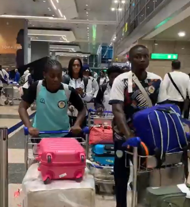 Ampem Darkoa Ladies arrive in Egypt ahead of final replay against Edo Queens