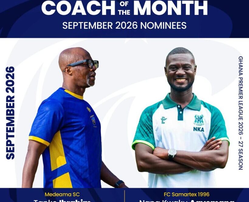 GPL 2026/27: Tanko, Agyemang shortlisted for September Coach of the Month award