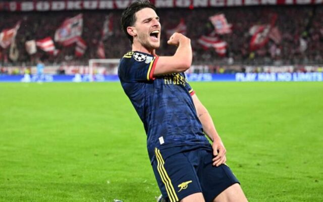 Champions League: Declan Rice earns Arsenal draw at Bayern Munich