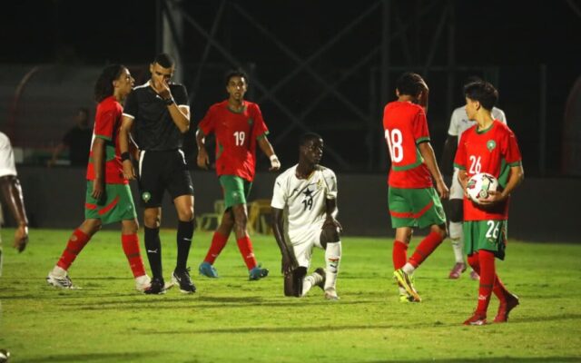 Morocco strike late to overcome 10 man Black Starlets