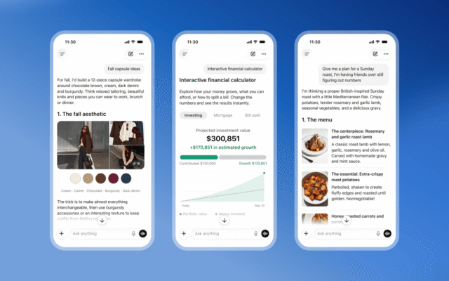 ChatGPT is getting a lot more visual, with the launch of a new interface