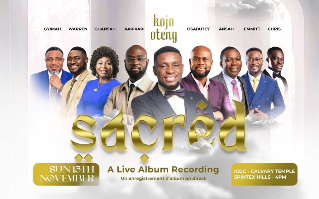 SACRED: Gospel greats unite for soul stirring album recording at ICGC, Calvary Temple