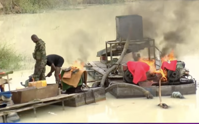 NAIMOS finds illegal miners replacing destroyed Changfan machines along Pra River