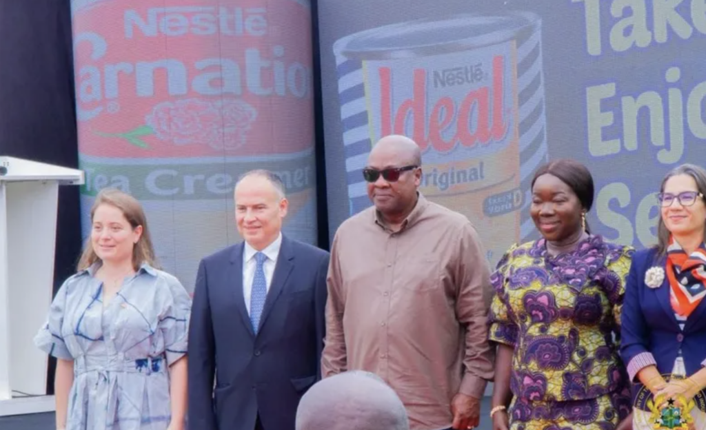 Mahama commissions expanded production line at Nestlé Ghana Ltd