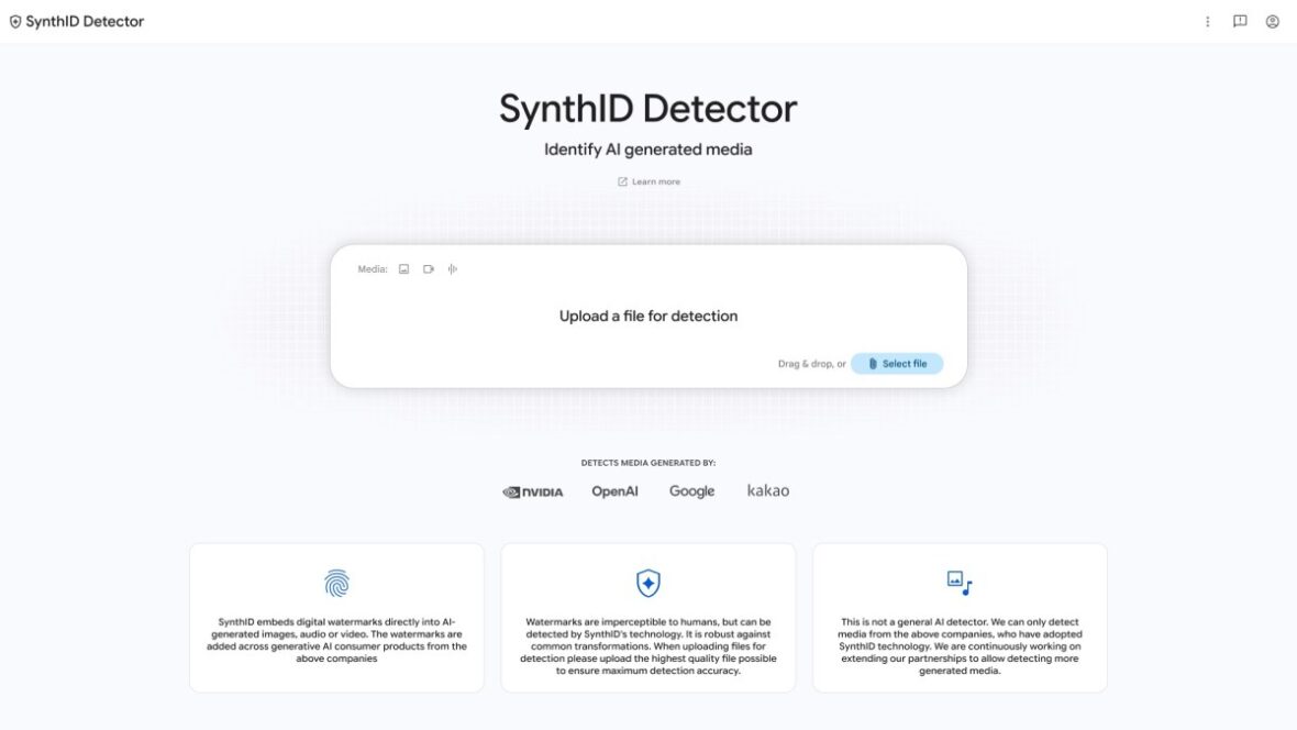 Google’s new SynthID website can identify AI generated media
