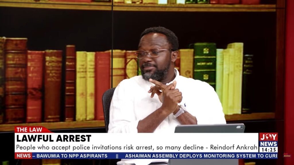 Police blur the line between invitations and arrests – Reindorf Twumasi Ankrah