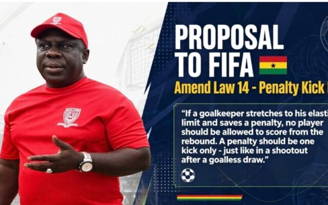 Ghanaian football fan proposes major penalty rule change to IFAB