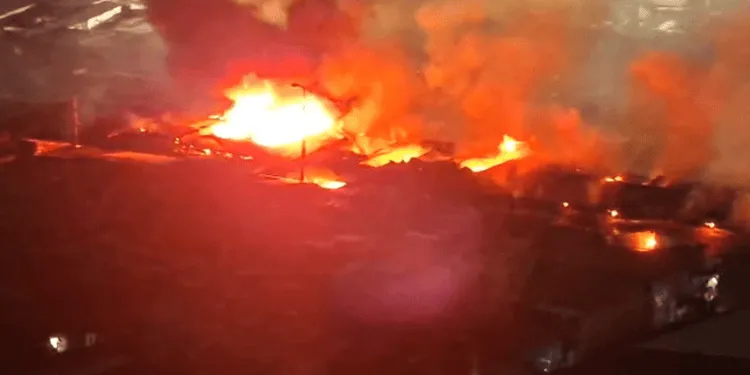 Power restoration fault suspected in Kumasi Central Market fire