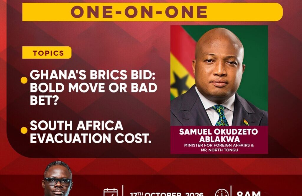 Ablakwa to face Newsfile questions on BRICS bid and GH¢49.7m evacuation cost