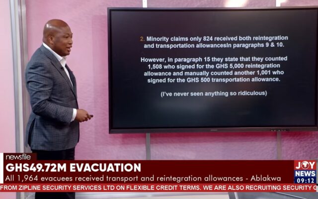 VIDEO: Ablakwa details GH¢49.7m SA evacuation spending, rejects Minority’s claims of unaccounted funds