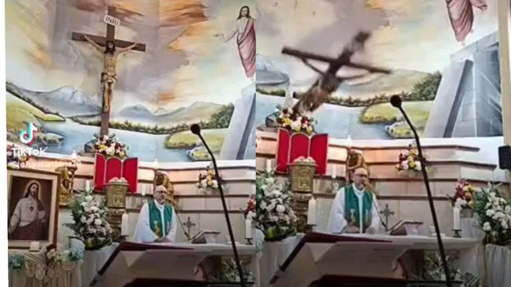 Priest dies after statue of Jesus falls on him during mass livestream