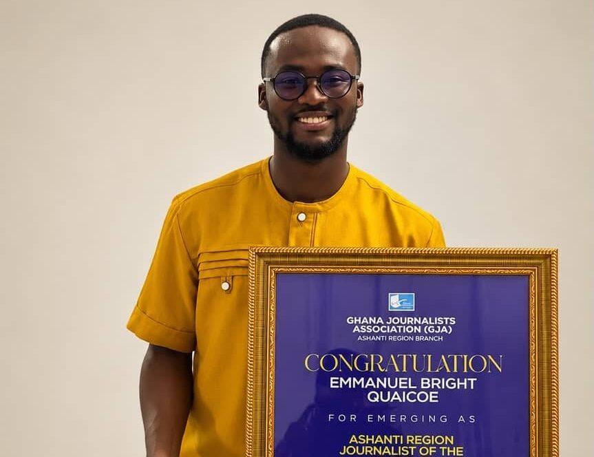 Multimedia’s Emmanuel Bright Quaicoe wins 2025 GJA Ashanti Regional Journalist of the Year award
