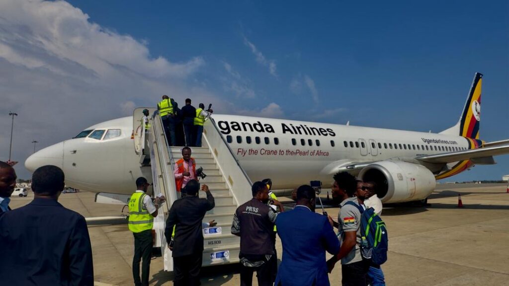 Uganda Airlines begins scheduled flights to Accra