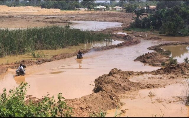 Trading activities halted, pupils drop out as galamsey destroys road access in Abesua community