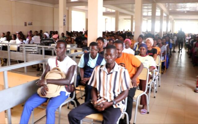 No hostel, no auditorium: Dr Hilla Limann Technical University freshers use walkway for orientation