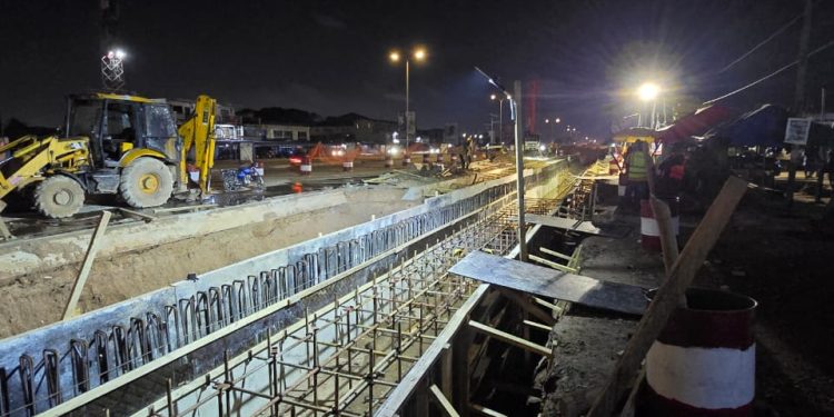 Darkuman–Kaneshie road works move to 24 hour schedule