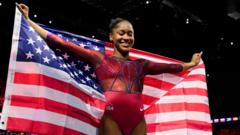 Blakely wins gold in women's all round at Worlds