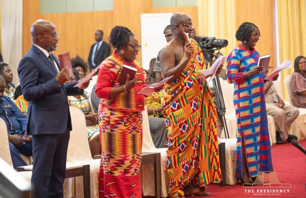 Mahama swears in four envoys, tasks them with attracting investment