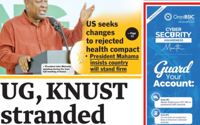 Today’s front pages: Monday, October 12, 2026