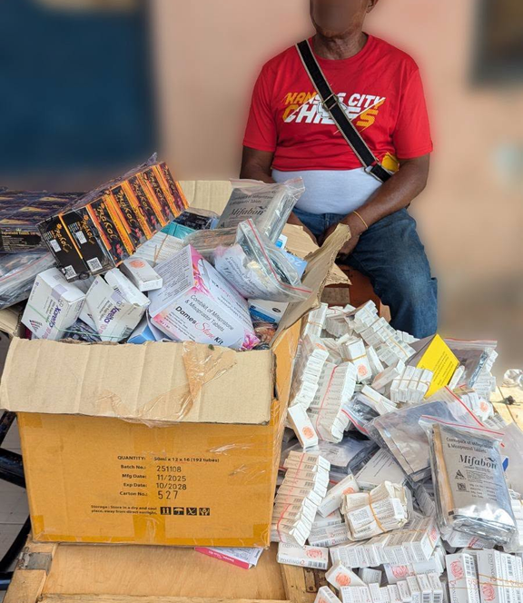 Police arrest eight suspects in anti narcotics operation at Okaishie Drug Lane