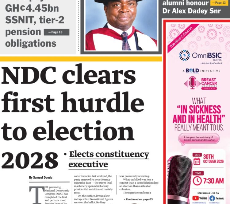 Today’s front pages: Monday, October 26, 2026