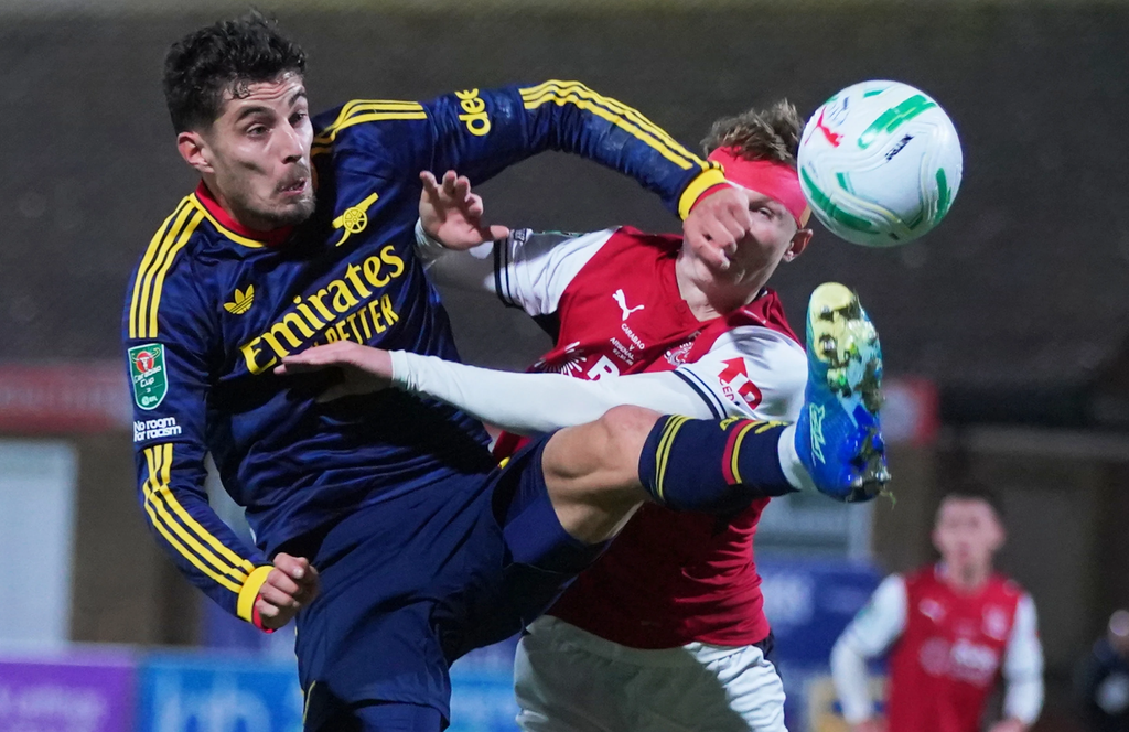 Arsenal loses to 4th tier Fleetwood on penalties in English League Cup stunner