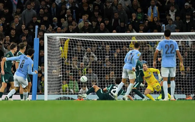Holders Man City urge past Brighton on penalties
