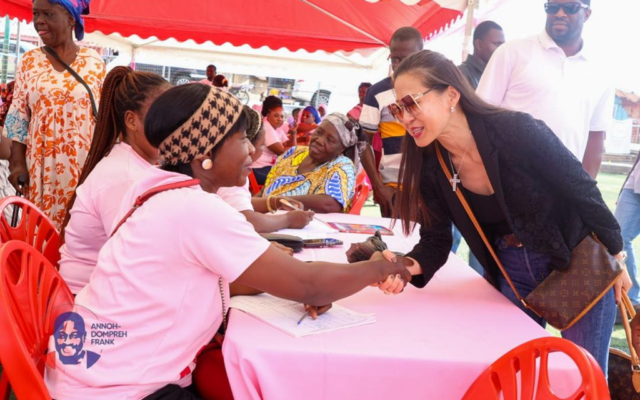 Hundreds benefit from Annoh Dompreh’s free breast cancer screening in Nsawam Adoagyiri
